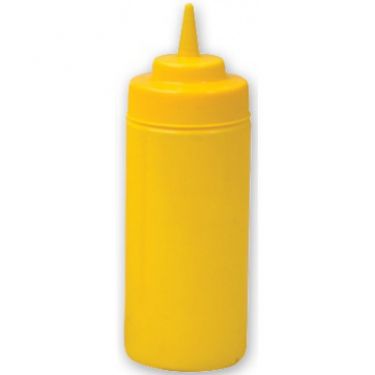 Squeeze Bottle Wide Mouth Yellow 480ml - Image 1